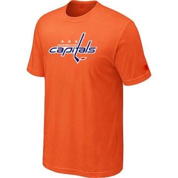 Men's Washington Capitals Big & Tall Logo T-Shirt - - Orange