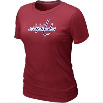 Women's Washington Capitals Big & Tall Logo T-Shirt - - Red