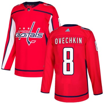 Authentic Adidas Men's Alex Ovechkin Washington Capitals Home Jersey - Red