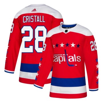 Authentic Adidas Men's Andrew Cristall Washington Capitals Alternate Jersey - Red
