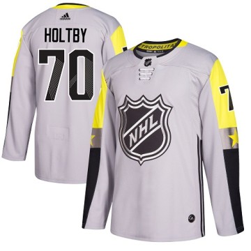 Authentic Adidas Men's Braden Holtby Washington Capitals 2018 All-Star Metro Division Jersey - Gray