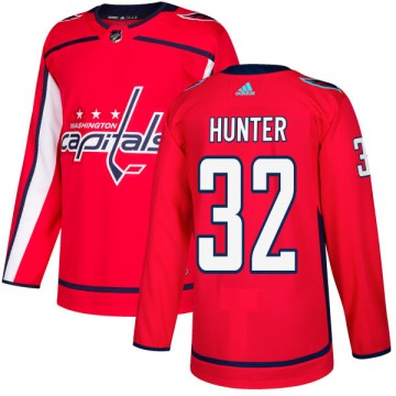 Authentic Adidas Men's Dale Hunter Washington Capitals Jersey - Red