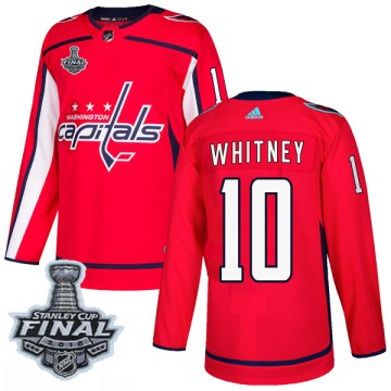 Authentic Adidas Men's Joe Whitney Washington Capitals Home 2018 Stanley Cup Final Patch Jersey - Red
