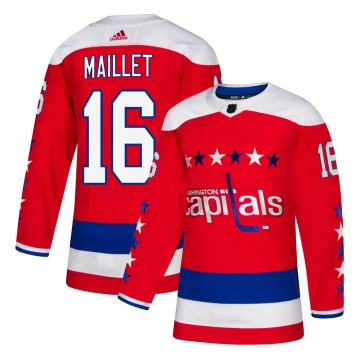 Authentic Adidas Men's Philippe Maillet Washington Capitals ized Alternate Jersey - Red
