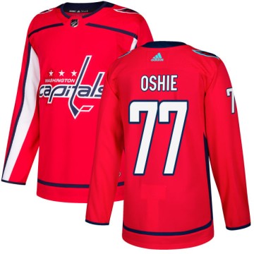 Authentic Adidas Men's T.J. Oshie Washington Capitals Jersey - Red