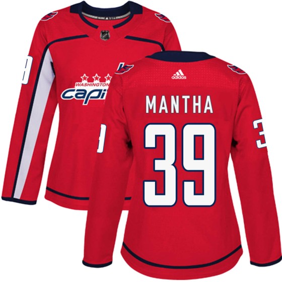 Authentic Adidas Women's Anthony Mantha Washington Capitals Home Jersey - Red
