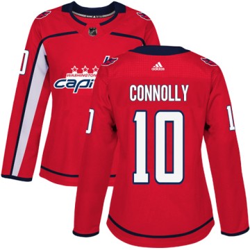 Authentic Adidas Women's Brett Connolly Washington Capitals Home Jersey - Red