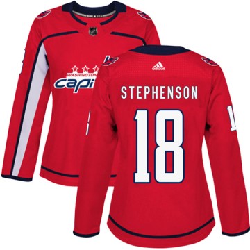 Authentic Adidas Women's Chandler Stephenson Washington Capitals Home Jersey - Red