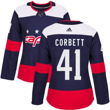 Authentic Adidas Women's Cody Corbett Washington Capitals 2018 Stadium Series Jersey - Navy Blue