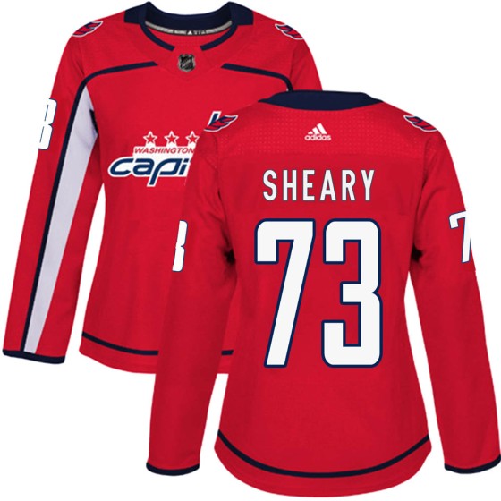 Authentic Adidas Women's Conor Sheary Washington Capitals Home Jersey - Red