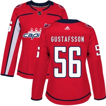 Authentic Adidas Women's Erik Gustafsson Washington Capitals Home Jersey - Red