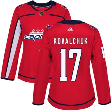 Authentic Adidas Women's Ilya Kovalchuk Washington Capitals ized Home Jersey - Red