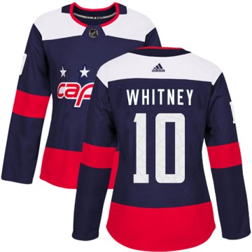 Authentic Adidas Women's Joe Whitney Washington Capitals 2018 Stadium Series Jersey - Navy Blue