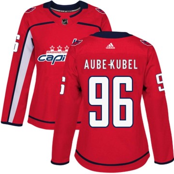 Authentic Adidas Women's Nicolas Aube-Kubel Washington Capitals Home Jersey - Red