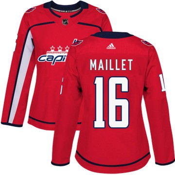 Authentic Adidas Women's Philippe Maillet Washington Capitals ized Home Jersey - Red
