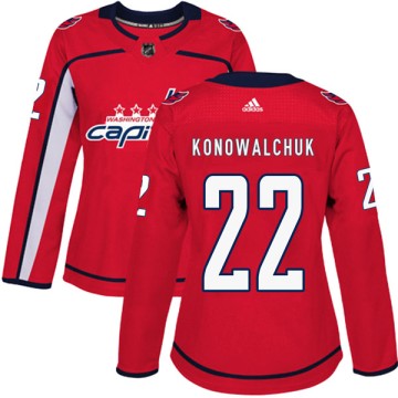 Authentic Adidas Women's Steve Konowalchuk Washington Capitals Home Jersey - Red