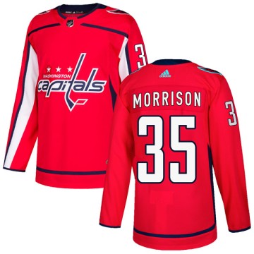 Authentic Adidas Youth Adam Morrison Washington Capitals Home Jersey - Red