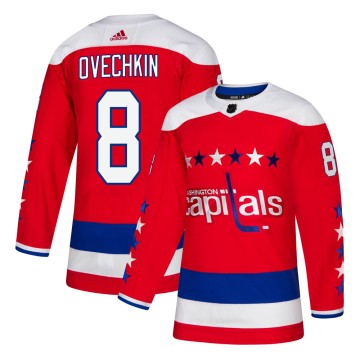 Authentic Adidas Youth Alex Ovechkin Washington Capitals Alternate Jersey - Red