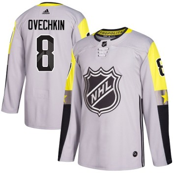 Authentic Adidas Youth Alexander Ovechkin Washington Capitals 2018 All-Star Metro Division Jersey - Gray