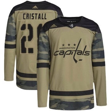 Authentic Adidas Youth Andrew Cristall Washington Capitals Military Appreciation Practice Jersey - Camo