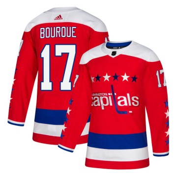 Authentic Adidas Youth Chris Bourque Washington Capitals Alternate Jersey - Red