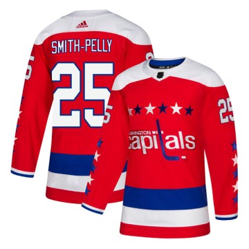 Authentic Adidas Youth Devante Smith-Pelly Washington Capitals Alternate Jersey - Red
