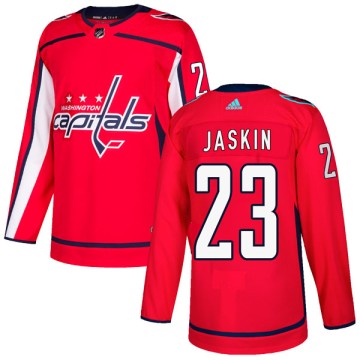 Authentic Adidas Youth Dmitrij Jaskin Washington Capitals Home Jersey - Red