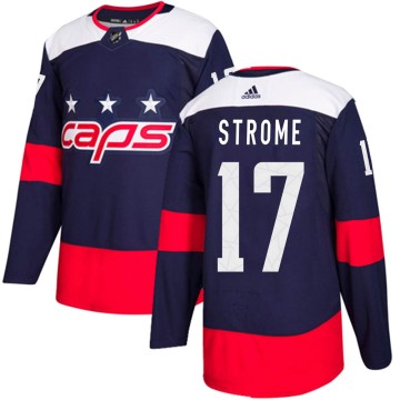 Authentic Adidas Youth Dylan Strome Washington Capitals 2018 Stadium Series Jersey - Navy Blue