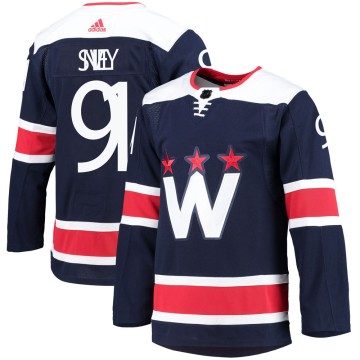 Authentic Adidas Youth Joe Snively Washington Capitals 2020/21 Alternate Primegreen Pro Jersey - Navy