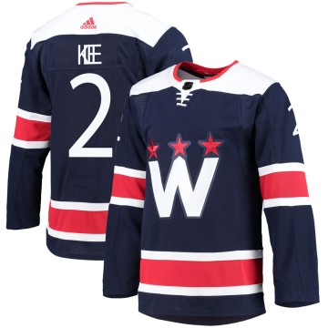 Authentic Adidas Youth Ken Klee Washington Capitals 2020/21 Alternate Primegreen Pro Jersey - Navy
