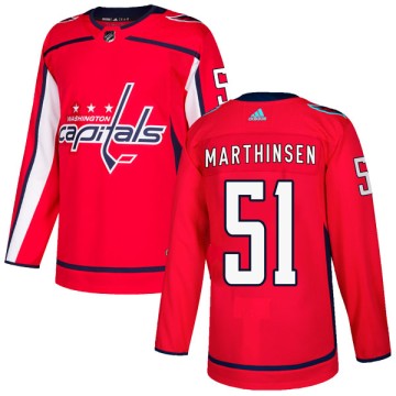 Authentic Adidas Youth Kristian Roykas Marthinsen Washington Capitals Home Jersey - Red