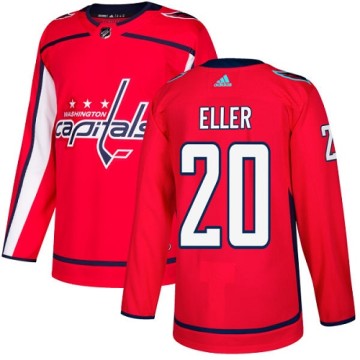 Authentic Adidas Youth Lars Eller Washington Capitals Home Jersey - Red