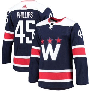Authentic Adidas Youth Matthew Phillips Washington Capitals 2020/21 Alternate Primegreen Pro Jersey - Navy