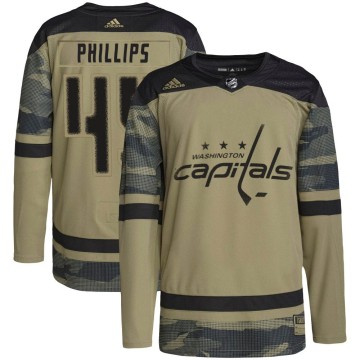 Authentic Adidas Youth Matthew Phillips Washington Capitals Military Appreciation Practice Jersey - Camo