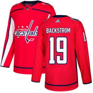 Authentic Adidas Youth Nicklas Backstrom Washington Capitals Home Jersey - Red