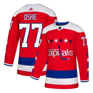 Authentic Adidas Youth T.J. Oshie Washington Capitals Alternate Jersey - Red