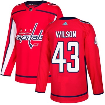 Authentic Adidas Youth Tom Wilson Washington Capitals Home Jersey - Red