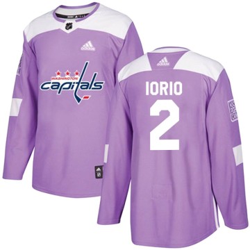 Authentic Adidas Youth Vincent Iorio Washington Capitals Fights Cancer Practice Jersey - Purple