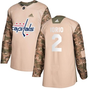 Authentic Adidas Youth Vincent Iorio Washington Capitals Veterans Day Practice Jersey - Camo