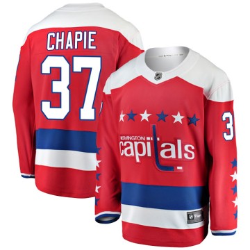 Breakaway Fanatics Branded Men's Adam Chapie Washington Capitals Alternate Jersey - Red