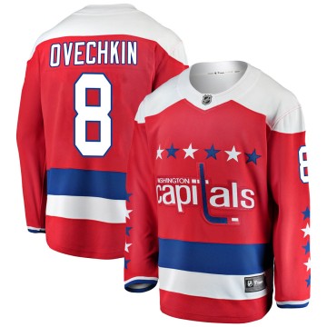 Breakaway Fanatics Branded Men's Alex Ovechkin Washington Capitals Alternate Jersey - Red