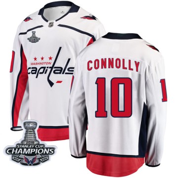Breakaway Fanatics Branded Men's Brett Connolly Washington Capitals Away 2018 Stanley Cup Champions Patch Jersey - White