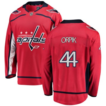 Breakaway Fanatics Branded Men's Brooks Orpik Washington Capitals Home Jersey - Red