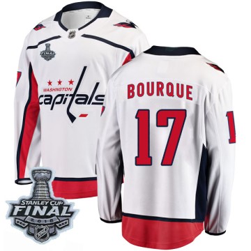 Breakaway Fanatics Branded Men's Chris Bourque Washington Capitals Away 2018 Stanley Cup Final Patch Jersey - White