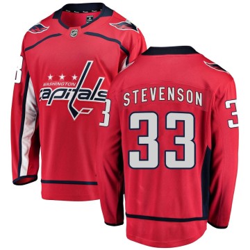 Breakaway Fanatics Branded Men's Clay Stevenson Washington Capitals Home Jersey - Red