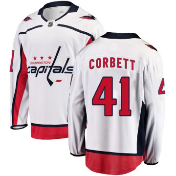 Breakaway Fanatics Branded Men's Cody Corbett Washington Capitals Away Jersey - White