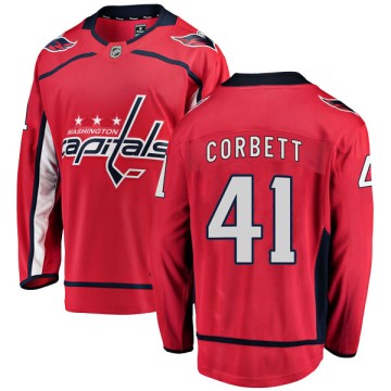 Breakaway Fanatics Branded Men's Cody Corbett Washington Capitals Home Jersey - Red