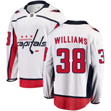 Breakaway Fanatics Branded Men's Colby Williams Washington Capitals Away Jersey - White