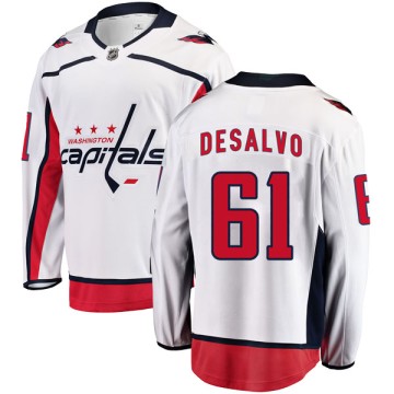 Breakaway Fanatics Branded Men's Dan DeSalvo Washington Capitals Away Jersey - White