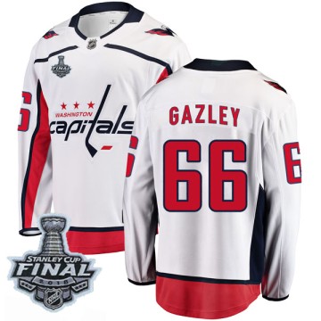 Breakaway Fanatics Branded Men's Dustin Gazley Washington Capitals Away 2018 Stanley Cup Final Patch Jersey - White